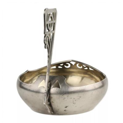 Russian Silver Kovsh In The Art Nouveau Style 