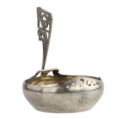 Russian Silver Kovsh In The Art Nouveau Style 