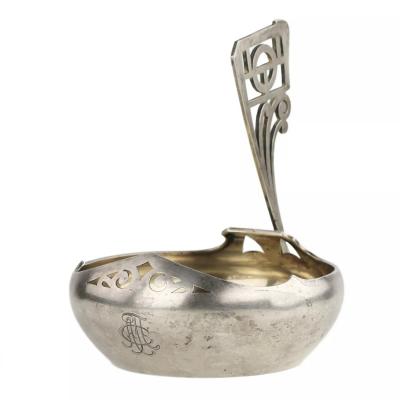 Russian Silver Kovsh In The Art Nouveau Style 