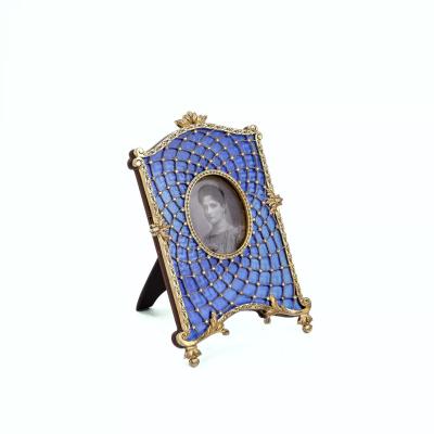 Table Photograph Frame In The Style Of Faberge Circa 1900 1910